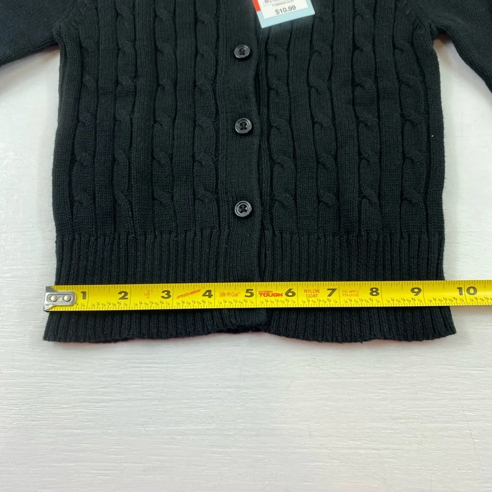 Cat & Jack Girls‎ Classic Cable Knit School Uniform Cardigan Sweater Sz 2T